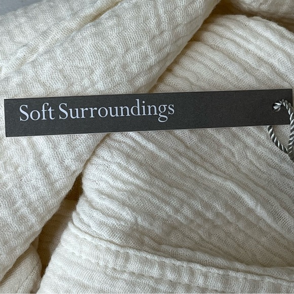 COPY - SOFT SURROUNDINGS NWT BEACH BOUND PULL ON GAUZE CROP PANTS ECRU Size Smal - Picture 7 of 15